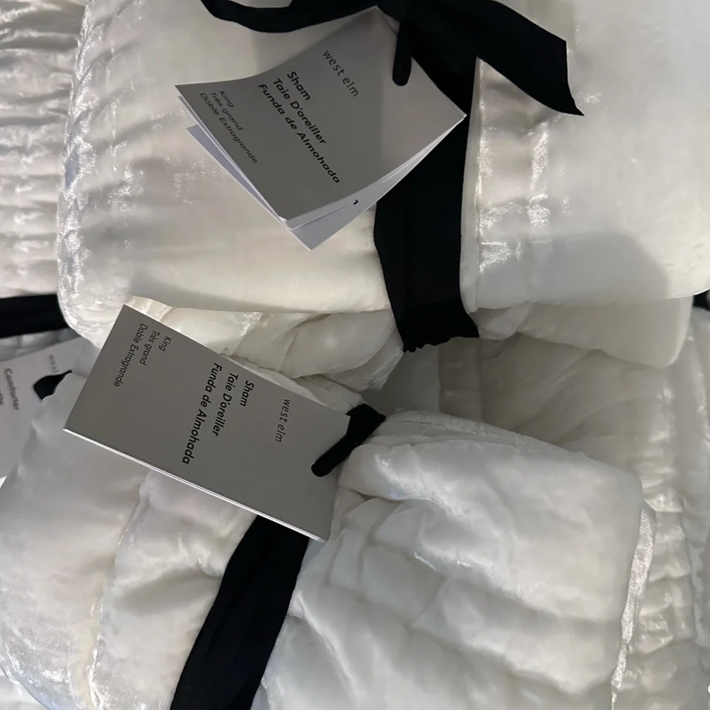 Brand New, never used West Elm King Comforter and Shams!